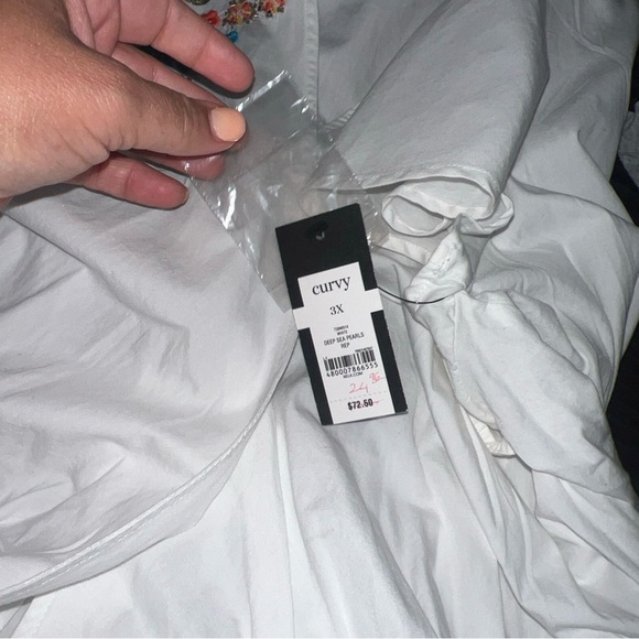 Crown & Ivy Plus Wrap Shirt Belted, Flattering Silluouette - Picture 2 of 3